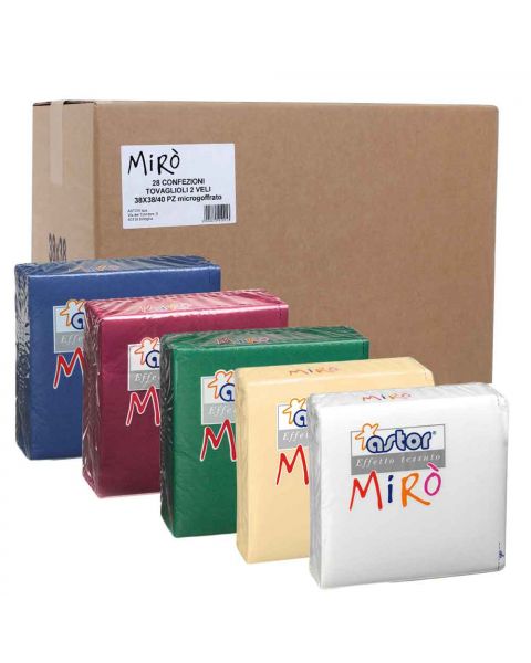 Cartone 1120 Tovaglioli neri 38x38cm