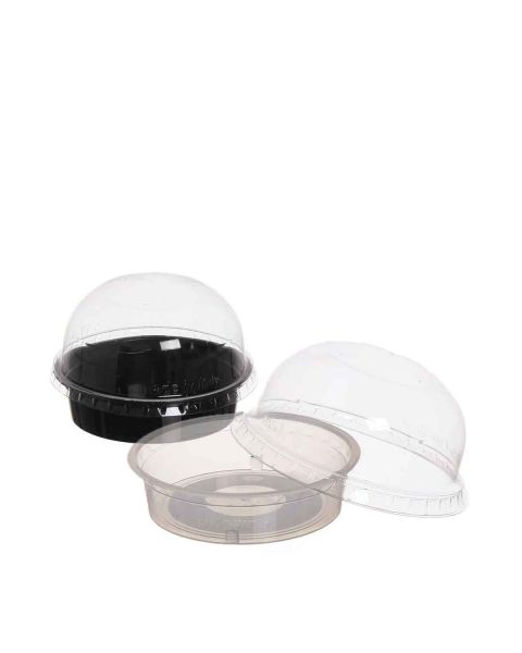 Coppette di plastica con coperchio per dessert Tartufo
