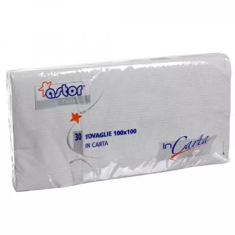 Tovaglie Di Carta 100x100 Cm Monouso Quadrate Colore Bianco Papolab