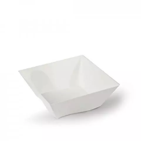 Vaschette Piatti Fondi Di Plastica Rigida Quadrati Bianchi Papolab