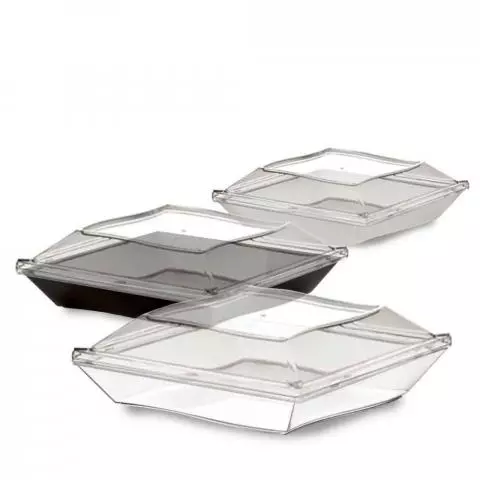 Contenitori Con Coperchio In Plastica Rigida Vanity 16x16cm Papolab